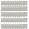 Porte-clés 50 pcs clair acrylique blancs porte-clés collier pendentif étiquettes transparentes pour les projets de bricolage accessoires en vinyle fournitures de fête 232a