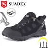 Dress Shoes SUADEX Safety Men Breathable Work Boots with AntiSmashing Steel Toe Cap Sand Prevention Outdoor Sneakers EUR Size 3748 230926