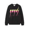 Mens Designer Hoodies Fashion Womens Gradient Letter Print Sweatshirt Round Neck Long Sleeve Top Size XS-L260J