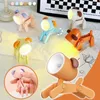 Nachtlichter Kreative LED Mini Augenschutz Licht Cartoon Haustier Hund Hirsch faltbare kleine Tischlampe Kinderzimmer Nachttisch Schlafzimmer Dekor Holi