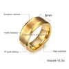 Ringe Herren 8mm Wolframcarbid Fingerring für Männer Verlobungsbänder Comfort Fit Modeschmuck 230831 Drop Lieferung DHDDC