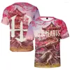 Magliette da uomo T-shirt Wild Hearts 3D a maniche corte Cool Donna Uomo Moda T-shirt estiva