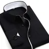 Camicie eleganti da uomo Camicie eleganti da uomo Camicie da uomo Camicie abbottonate grandi Abbigliamento da uomo Moda Business Casual Tipo slim a maniche lunghe S-4XL YQ230926