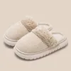 Slippers Warme Winter Vrouwen Mannen Thuis Dikke Pluche Schoenen Indoor Zachte Platform Mode Schoeisel Antislip Slaapkamer Harige Slides 230925