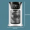 1pc 6-Speed Home Desktop Fan with Humidifier and Air Cooling - Dazzling Lights Included