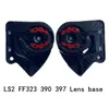 Capacetes de motocicleta placa base escudo viseira titular para ls2 ff323 390 397 521 atacado