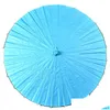 Parapluies 60cm DIY Papiers de bambou vierges Parapluie Artisanat Papier huilé Peinture Mariée Enfants Graffiti Garten 8 Drop Livraison Maison Jardin Dhkoj