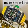 Milles Uhr Automatik SuperClone KV Factory RM11-01 Mancini Exclusive Sports TimingKohlefaser-Saphir Schiff von Fedex61E6XNU6XNU6