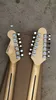 Ome Double Neck 12 & 6 strings Electric Guitar Basswood Body Fix Tremolo Bridge