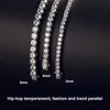 Pendanthalsband Neetim 925 Sterling Silver Real Tennis Necklace Armband för kvinnor Män Lab Diamanter med GRA Certificate Neck Chain 230925