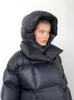 Womens Down Parkas taruxy tjock långärmad topp kvinnor höst vinter varma kappa gata mode hoodies kvinna bomullspaddlad jacka 230925