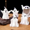 Bougies Halloween 3D Ghost Silicone Bougie Moule Multi Style Spectre Savon Résine Moule Chocolat Gâteau Décor Peinture Plâtre Festival Cadeau T230926