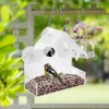 Garden Decorations Smart Bird House Pet Feeder Acrylic With Camera Home Transparent 1080p HD Easy Installation för utomhus 230925
