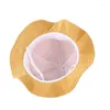 Hattar Girls 'Sunflower Basin Hat 2023 Autumn Ruffles Tie Bucket Children's Fisherman Travel Windscreen Cap