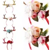 Decorazioni natalizie Corna di renna Fascia e fasce per feste di Pasqua Fai da te Donna Girs Kid Deer Costume Orecchio Hairband1273W