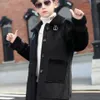 Coat Boy Faux Sheepskin Fur Jackets Male Loose Children Casual Fashion Long Outwear Warm Coats For Kids Thick 230926