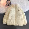 Women's Jackets Cute Embroidery Love Jacket Women Parkas Coat Sided Design Pink Student Clothes Winter Thick Hairy Loose Warm Double