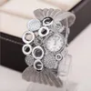 BAOHE marque personnalisé mode vêtements accessoires montres en argent large maille Bracelet dames montre femmes montres 2364