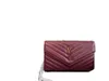 Fashion bag lady's new envelope leather chain premium feeling backpack Oblique handbag high-grade handbag fashion shopping multicolor wallet handbag Designer bag