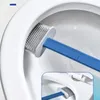 4 pièces/ensemble brosse de toilette et ensemble de supports accessoires de salle de bain muraux tête plate en Silicone brosse de nettoyage à poils souples flexibles 230926