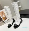 Latest Boots Leather Face with Chain Decorative Dress Casual Banquet Work