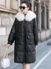 Manteau d'hiver en Cuir de mouton pour Femme, Veste véritable, manteaux chauds avec col en vraie fourrure, vêtements, Veste en Cuir Femme WP, 2023