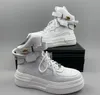 Nylon Monolith White Leather Bagouch Combat Boots Platform Platfor