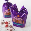 Cadeau cadeau 50pcs anniversaire décor fête truc ou friandise Halloween paquet de biscuits sacs de bonbons poche de nourriture261x