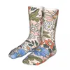 Men's Socks Compression Elegant Floral Pattern Women 2023 Men Vintage Spring Flowers Bike