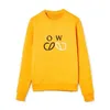 Mens Designer Hoodie Sweatshirts Läng ärm berömda hoodies Cotton High Street Clothing Classic Casual Mans Pullover Sweatshirt Loose Hoodies Black Yellow Blue