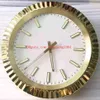 Orologio da parete per uso domestico a 4 colori Oro 18 carati 126333 126334 Orologio da parete senza data 34 cm x 5 cm Orologio elettronico al quarzo 3 kg2794