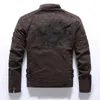 Men's Fur Autumn And Winter Frosted Leather Clothing Fashion Slim Fitting Pu JACKET MOTORCYCLE Brand Coat