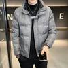 Mens Down Parkas Casual Autumn Winter White Duck Jackor Outwear Warm Solid Puffer Coats Stand Colle Thicken Tops Clothing 230925