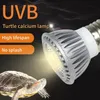 Inne ogród domowy pełny spektrum UVA UVB LED Light Light Turtle Sunbathe Heat Lampa 50 100 Słońce dla jaszczurki 230925