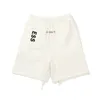 男性のためのショートパンツDesinger Mens Women in Short in Spanish Heavyweight Pantsラバービッグレターショーツ