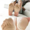 Women Socks 1Pair Non-slip Forefoot Pads For High Heels Shoes Breathable Split Toes Half Insoles Health Care Pain Relief Foot