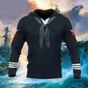 Erkek Hoodies Pullover Hoodie Sweatshirt Sarı Siyah Denim Mavi Ordu Yeşil Kapşonlu Grafik Baskılar Günlük Spor 3D Pri