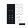 Anelli da naso Borchie 40Pc Set Moda Cristallo Anello a forma di C Acciaio inossidabile Mticolor Bend Stud per le donne Aro Nariz Anneau Nez Piercing Otgp5