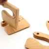 Coltelli Coltello in legno per bambini Impugnatura generale facile da impugnare Significato educativo non tossico Fingi di utilizzare utensili da cucina in legno