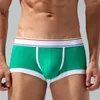 Underbyxor herr bomull underkläder sexiga shorts u-påse underkläder mjuka boxare trosor peni bulge boxershorts trosor för gay stretch