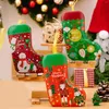 Bouteilles adorables en métal, boîte-cadeau de bas de noël, parfaite pour la décoration festive et le délicieux fil de rangement du déjeuner en verre