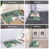 Tapijten Bananenbladeren 24" X 16" Antislip Absorberende Memory Foam Badmat Voor Home Decor/Keuken/Entry/Binnen/Buiten/Woonkamer