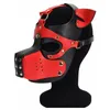 Party Supplies Sexy Hunde-Cosplay-Kostüme aus verstellbarem Leder, Fetisch-Welpenhaube, Vollgesichtsmaske, exotisches Zubehör für Drop