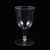 Vasos desechables, pajitas, 8 Uds., jarra de cerveza de vidrio transparente de plástico, flautas, fiestas, postre práctico