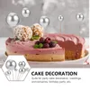 Figurine decorative 42 pezzi Palline in schiuma per torta Palloncini in oro rosa metallizzato Toppers in schiuma Inserti Compleanno per bambini