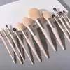 Makeup szczotki 12pcs pędzel miękkie włosy cień do powiedzenia proszek rumieniec morandi pełny zestaw kosmetyków narzędzia do kosmetyków