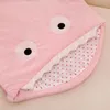 Slaapzakken Cartoon Winter Warm Babyslaapzakken Lente Herfst Shark Nylon Babybeddengoed Katoen Unisex geboren Slaapzakken 0-24 maanden 230926