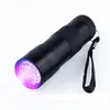 395-400NM 울트라 바이올렛 UV 라이트 미니 휴대용 12 LED UV 손전등 토치 전갈 탐지기 파인더 블랙 라이트 (UV-12)