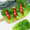 Party Decoration 4 Pcs Fake Vegetables Kitchen Cabinet Decor False Lettuce Leaf Model Simulation Pu Food Shop