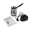 800W Portable Electric Coffee Maker Turkish Greek Coffee Machine Rostfritt stål Separat hemmakontor Espresso Te Moka Pot